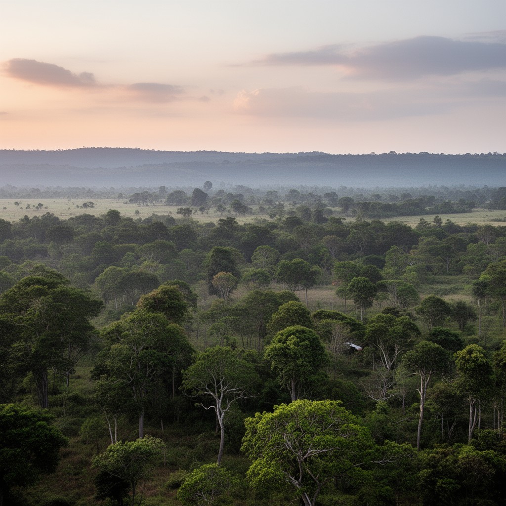 AI-generated illustration of Northwestern Zambia