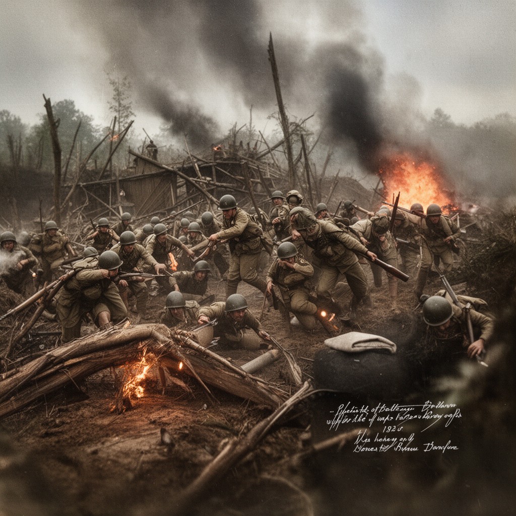 AI-generated illustration of Battle of Belleau Wood