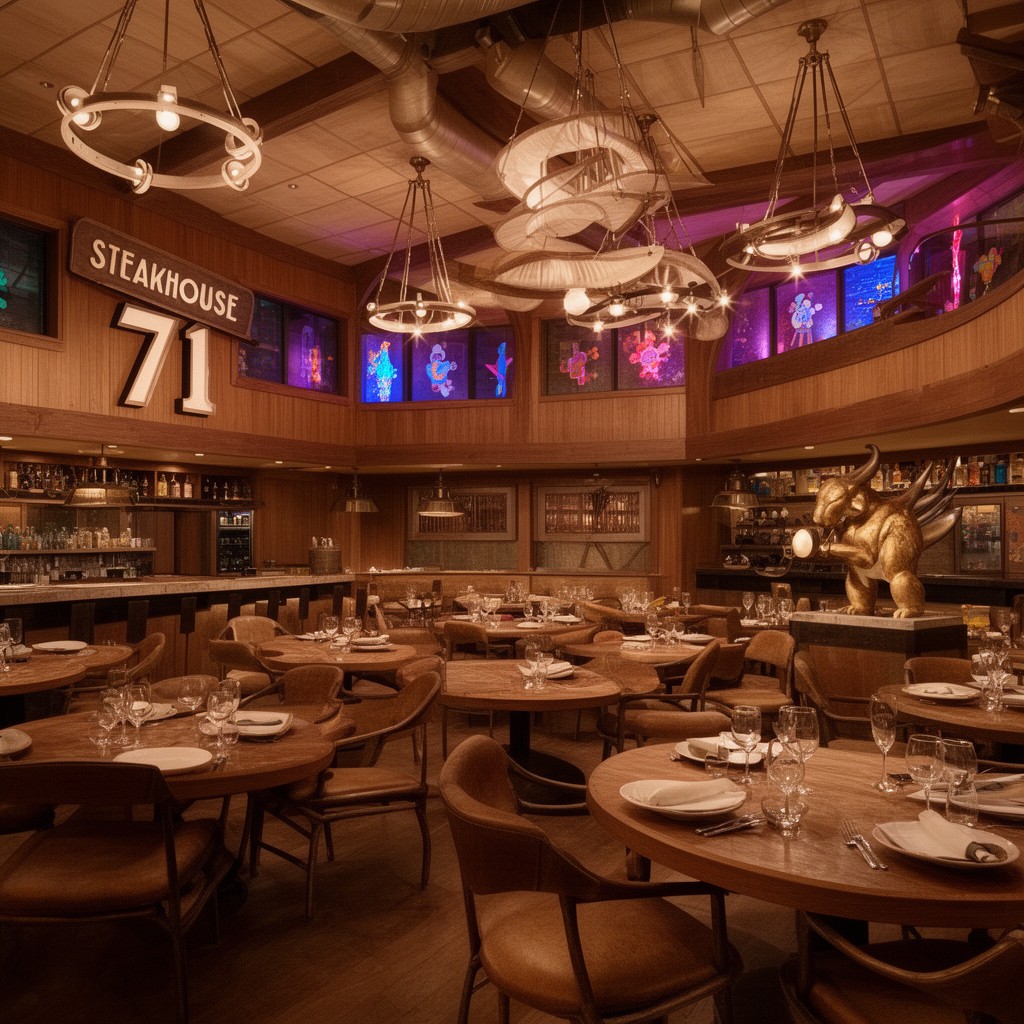 AI-generated illustration of Steakhouse 71