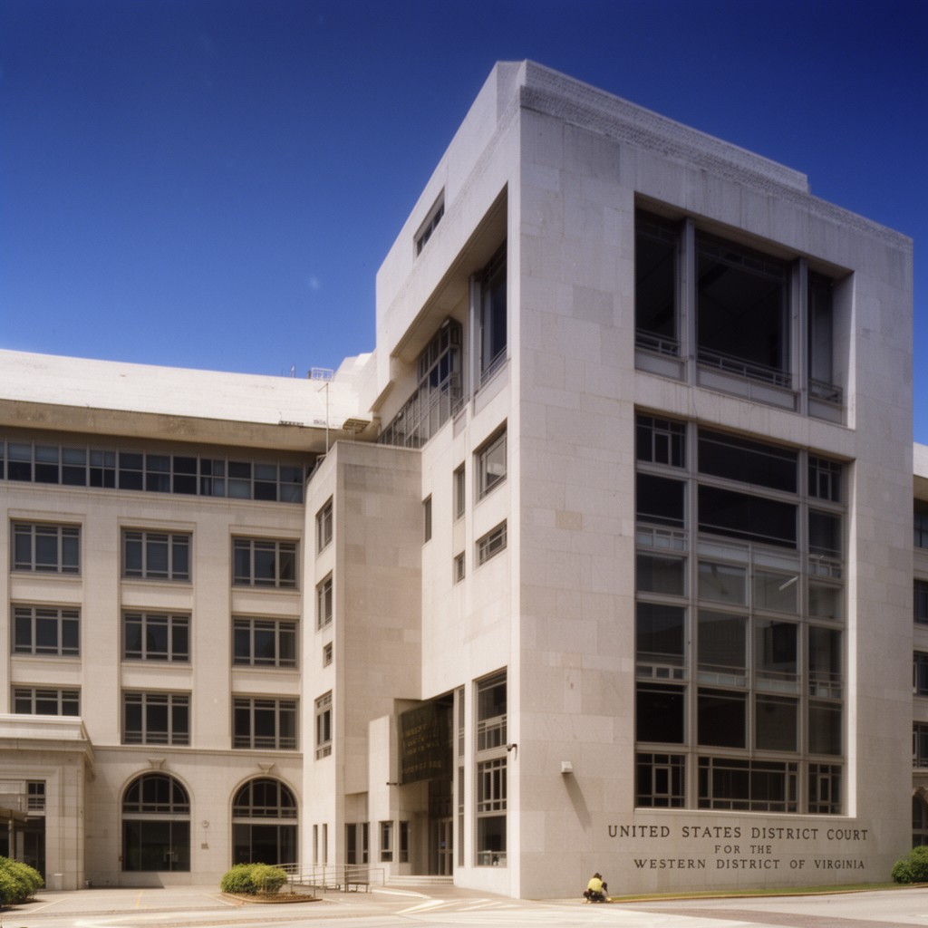 AI-generated illustration of United States District Court for the Western District of Virginia