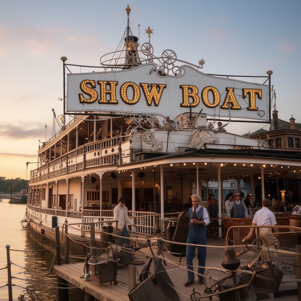AI-generated illustration of Show Boat