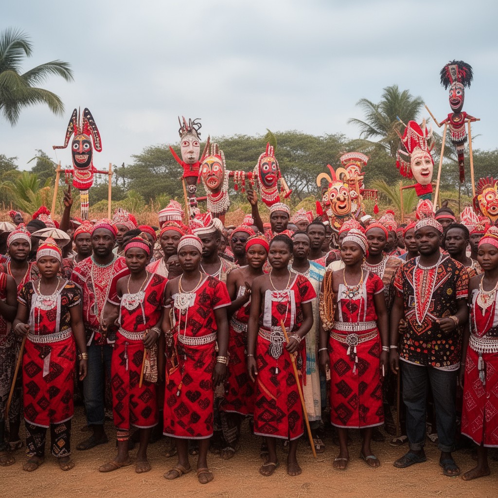 AI-generated illustration of Idoma people