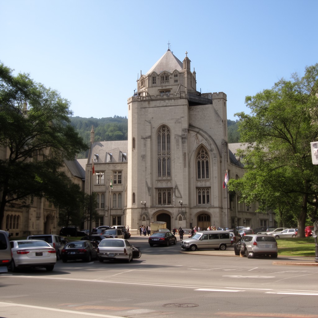 AI-generated illustration of St. Joseph's Seminary, Dunwoodie