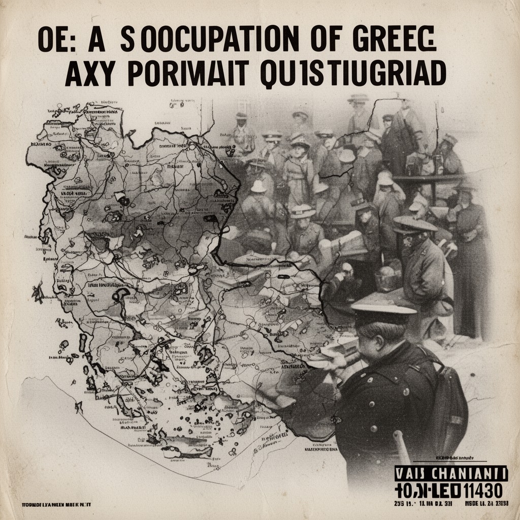 AI-generated illustration of Axis occupation of Greece