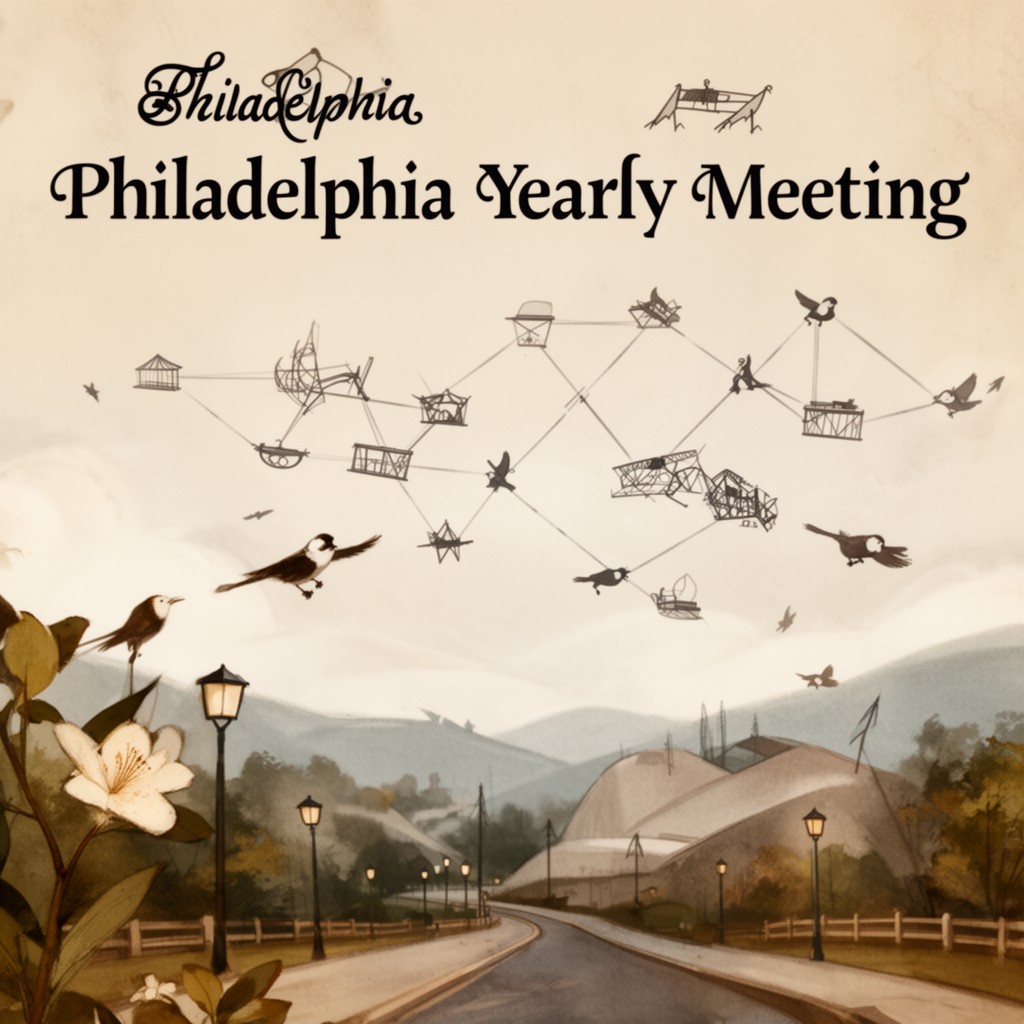 AI-generated illustration of Philadelphia Yearly Meeting