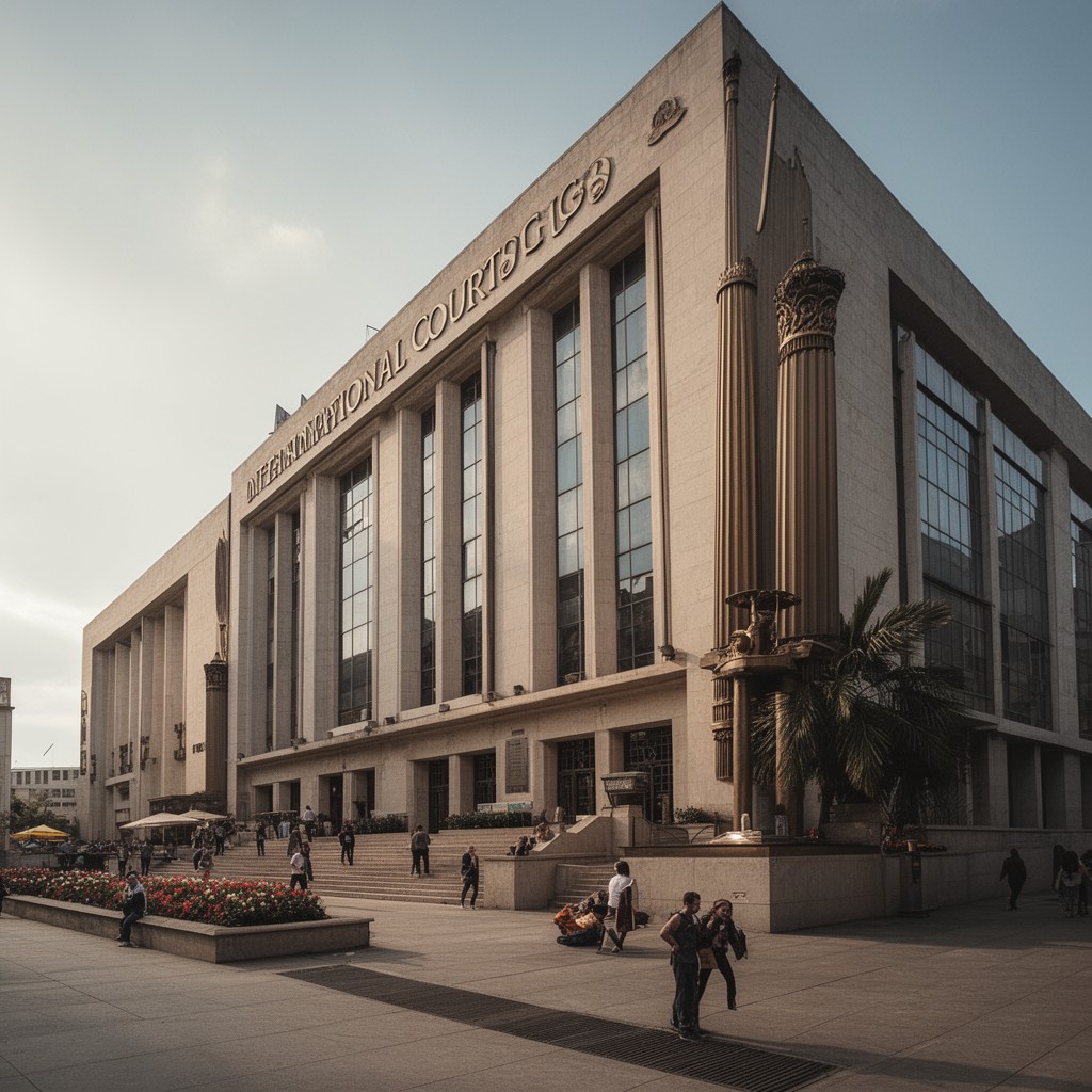 AI-generated illustration of International Court of Justice