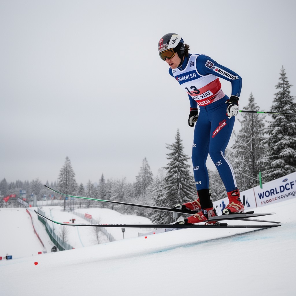 AI-generated illustration of FIS Nordic Combined World Cup