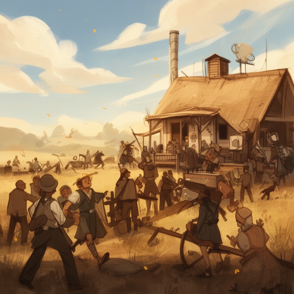 AI-generated illustration of Theme from "Oh, What a Beautiful Mornin'" (revised)