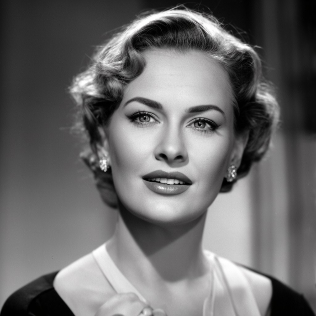 AI-generated illustration of Jean Hagen