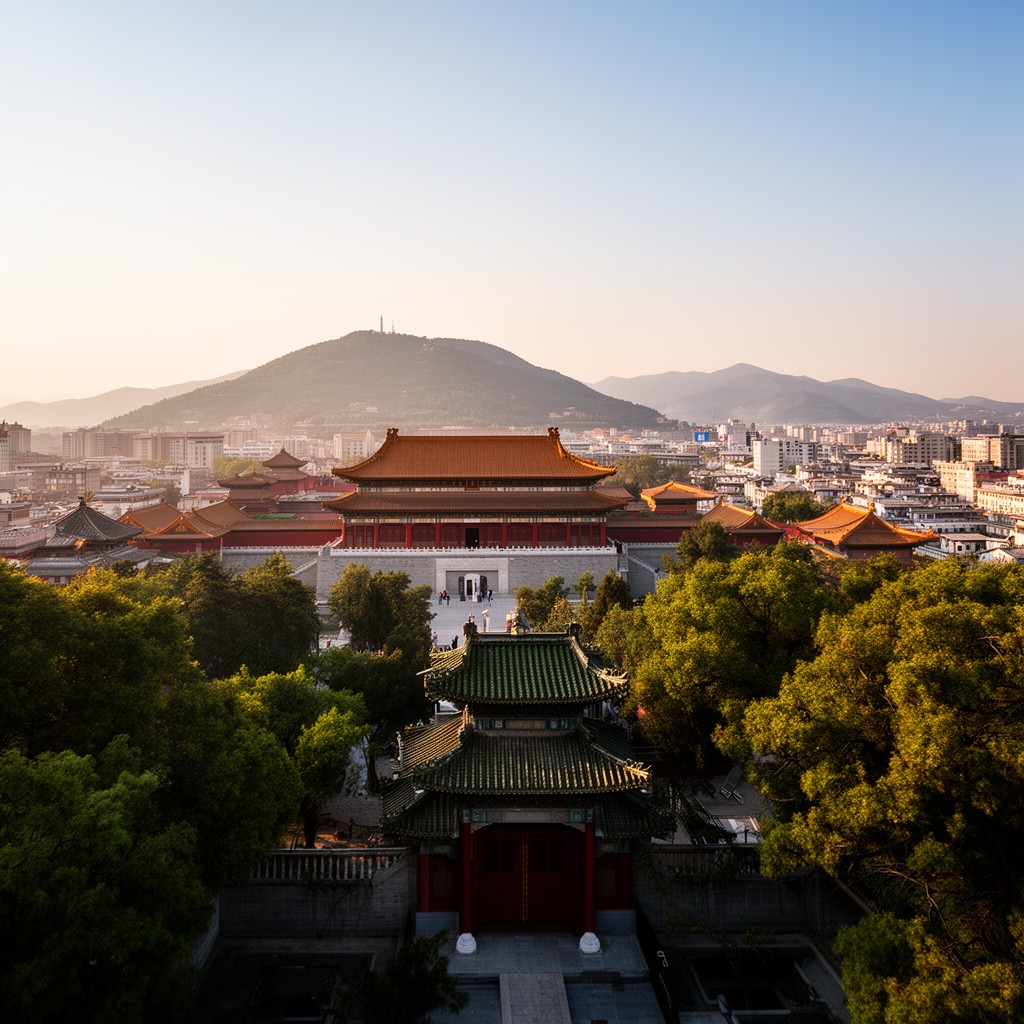 AI-generated illustration of Jingshan Park