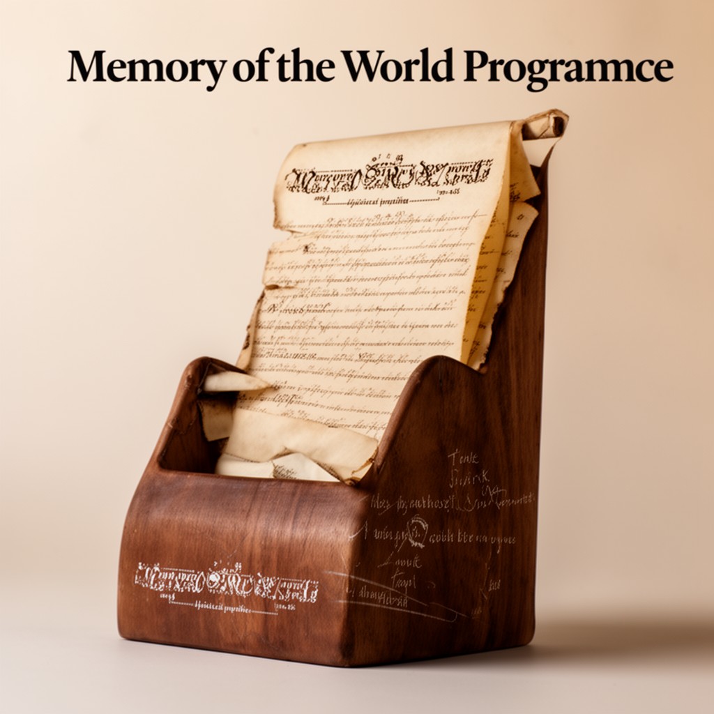 AI-generated illustration of Memory of the World Programme
