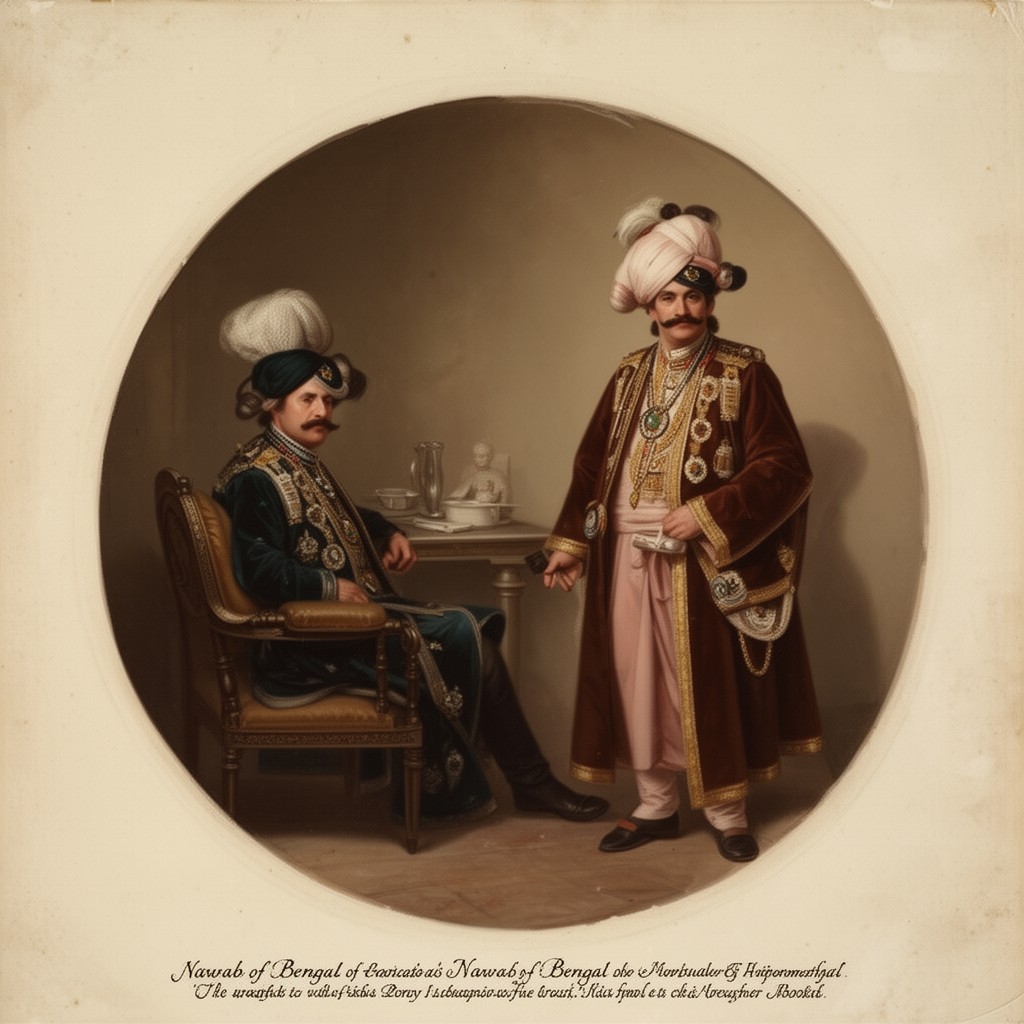 AI-generated illustration of Nawab of Bengal