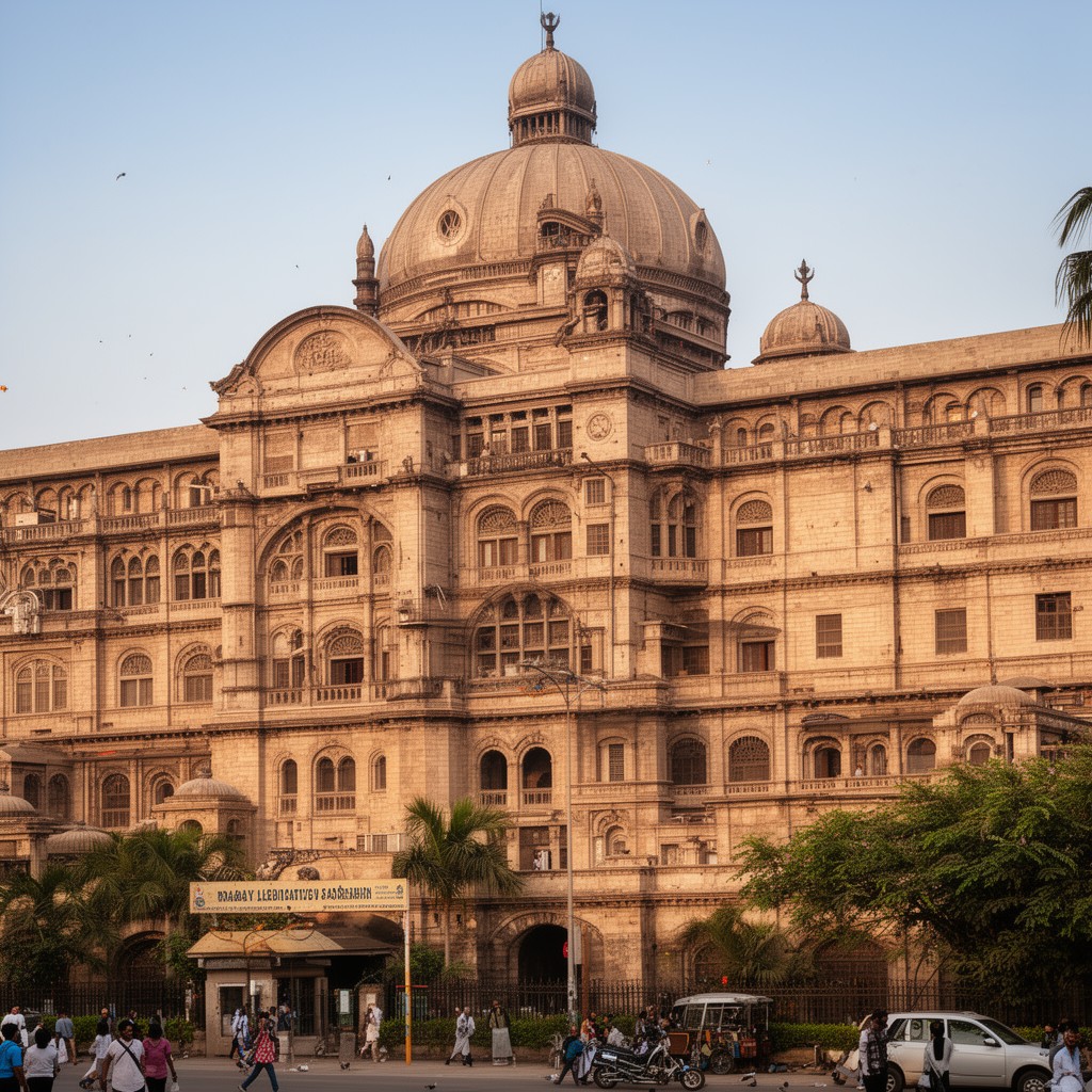 AI-generated illustration of Bombay Legislative Assembly