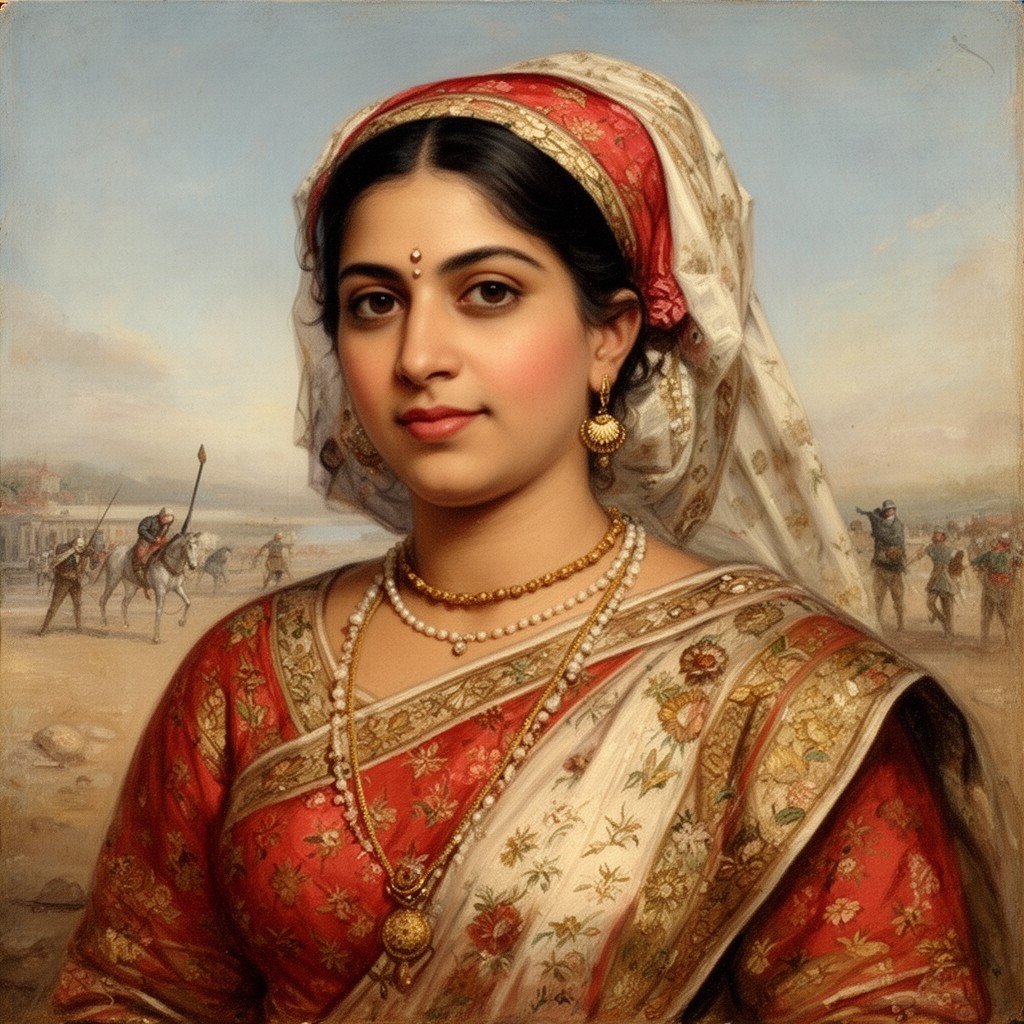 AI-generated illustration of Lakshmibai Newalkar