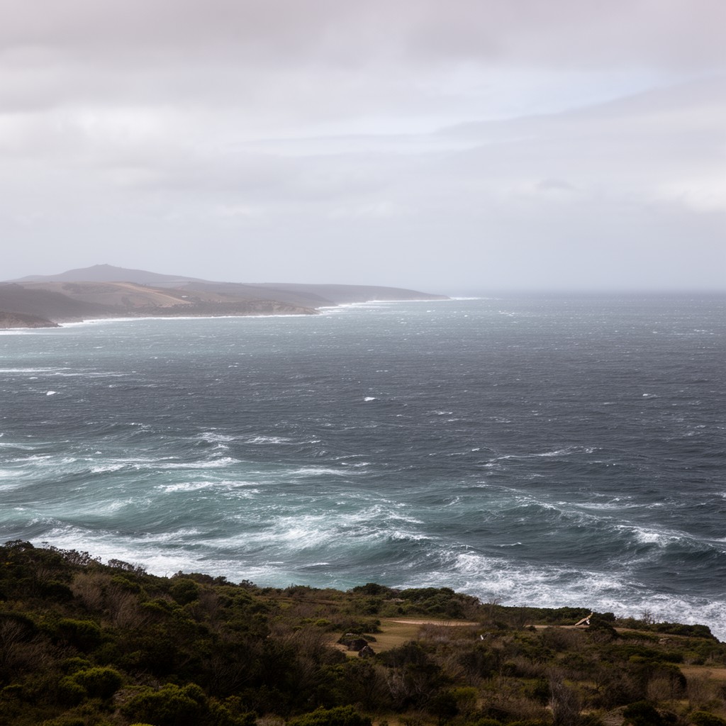 AI-generated illustration of Bass Strait
