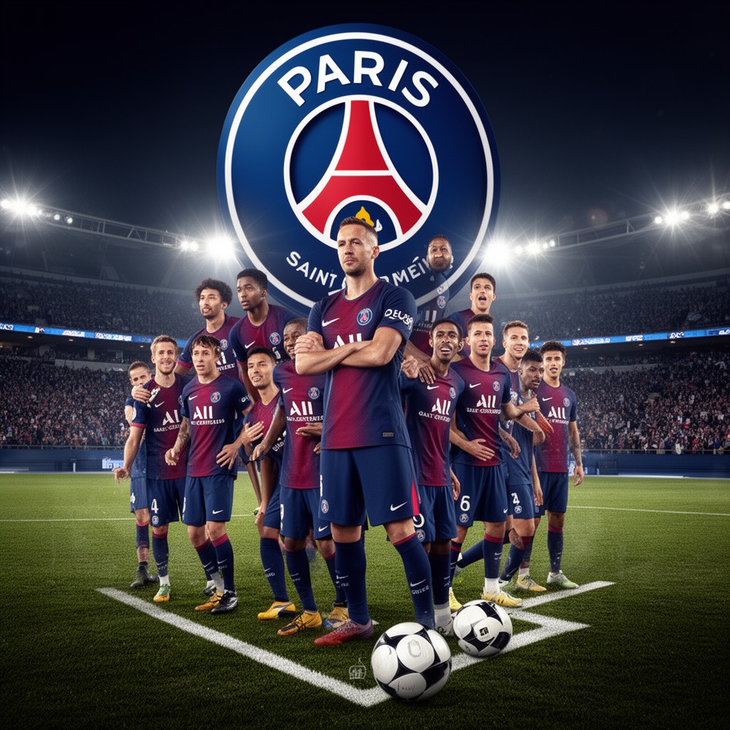 AI-generated illustration of Paris Saint-Germain F.C.
