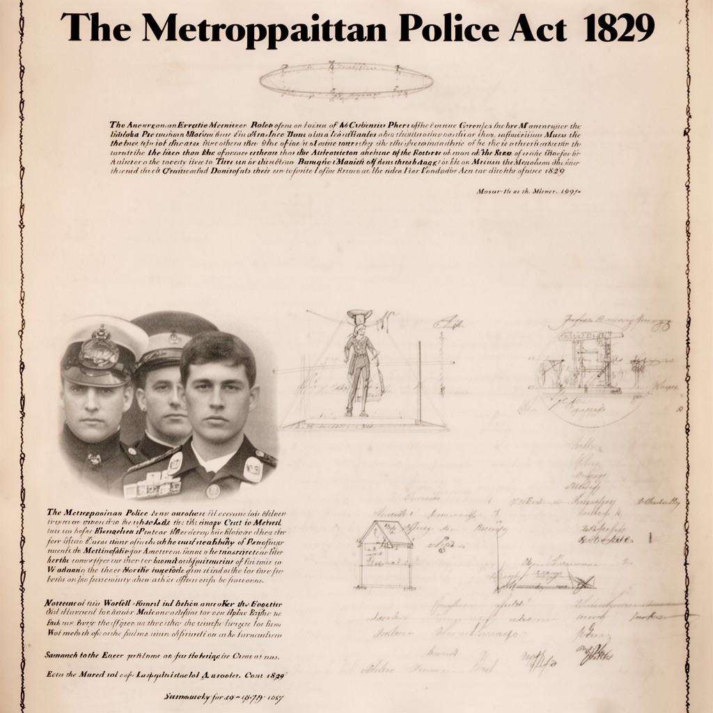 AI-generated illustration of Metropolitan Police Act 1829