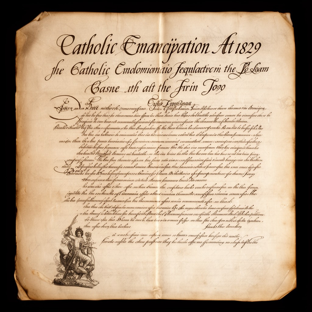 AI-generated illustration of Catholic Emancipation Act 1829
