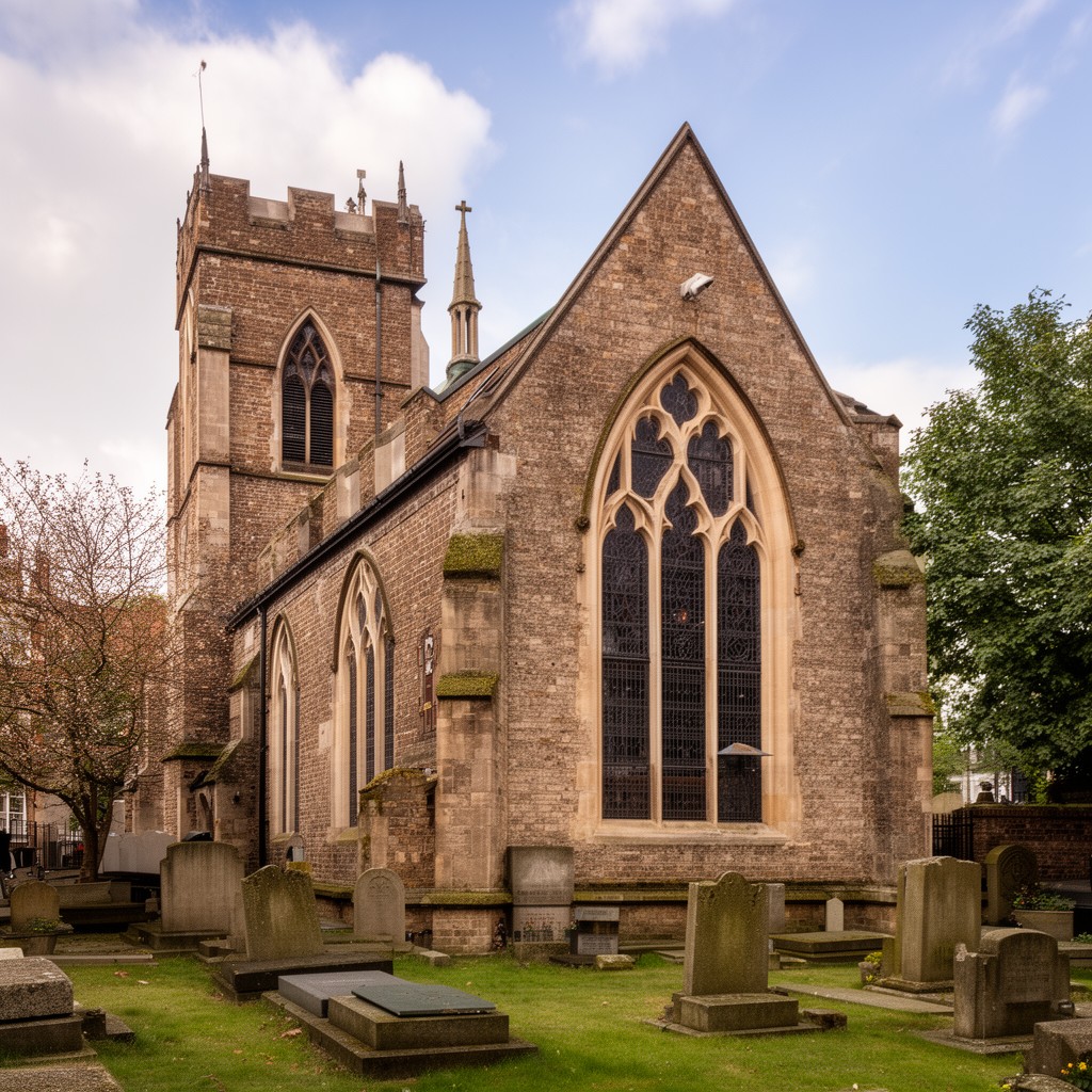 AI-generated illustration of St Luke's Church, Charlton