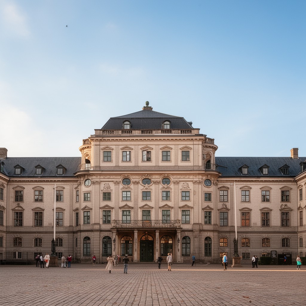 AI-generated illustration of Amalienborg Palace