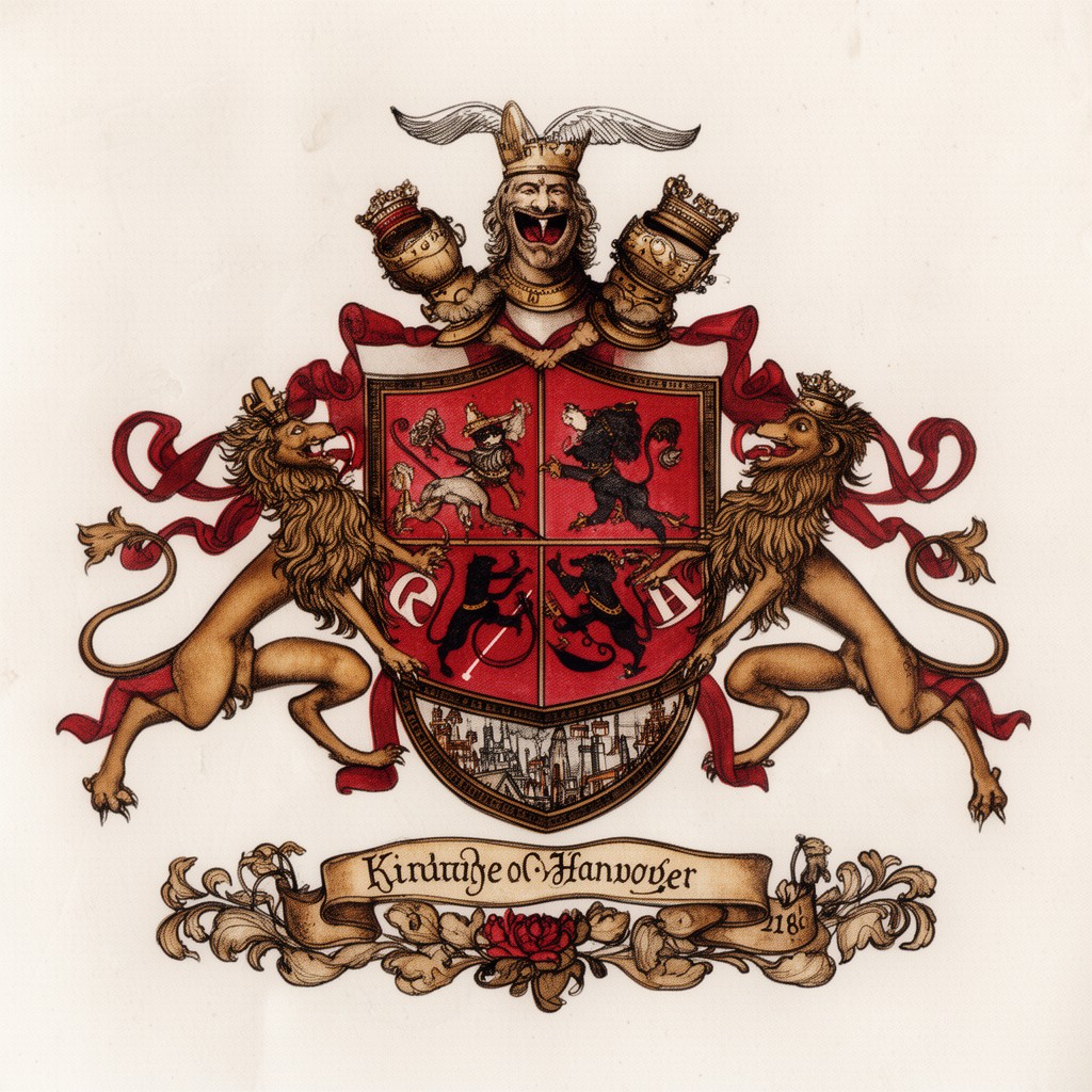 AI-generated illustration of Arms of the Kingdom of Hanover
