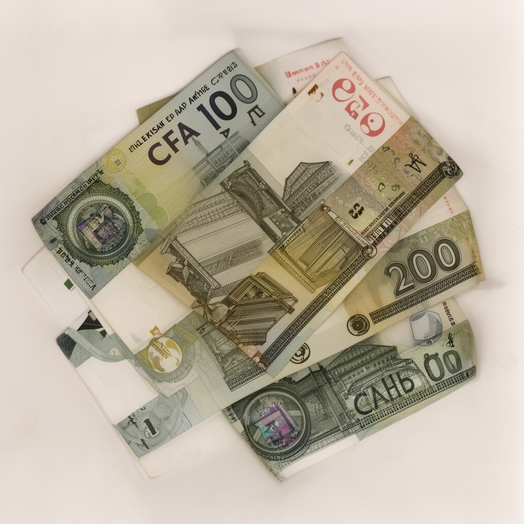 AI-generated illustration of West African CFA franc