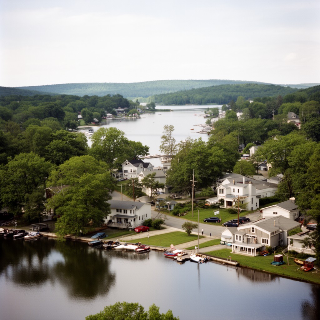 AI-generated illustration of Village of Greenwood Lake, New York