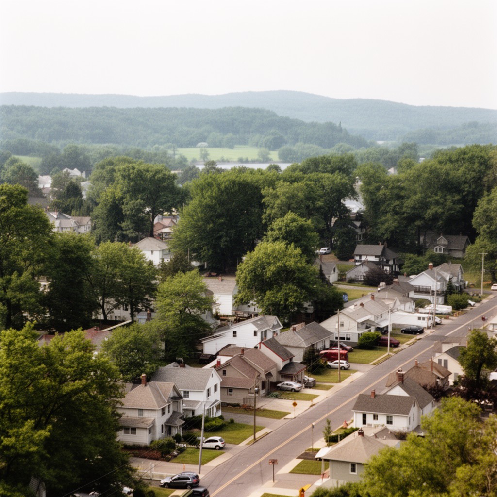 AI-generated illustration of Village of South Blooming Grove, New York