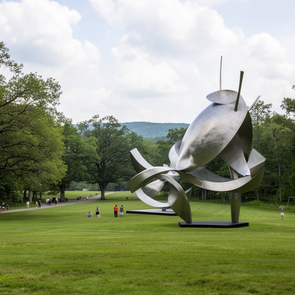 AI-generated illustration of Storm King Art Center