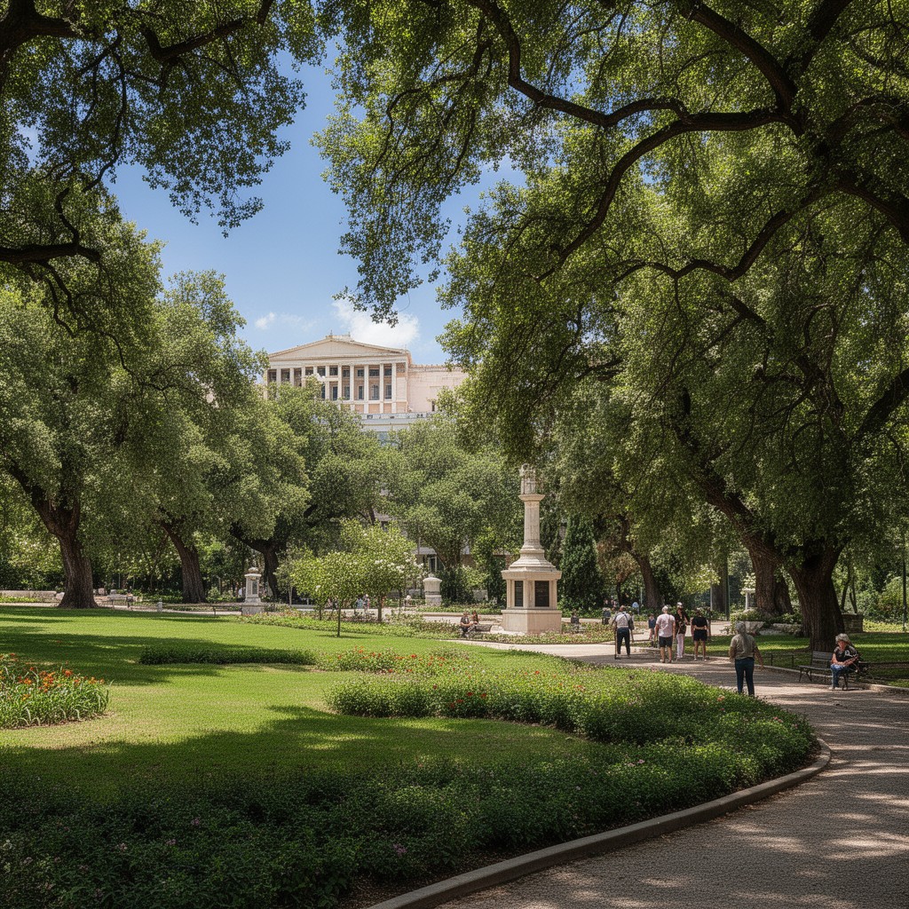 AI-generated illustration of National Garden
