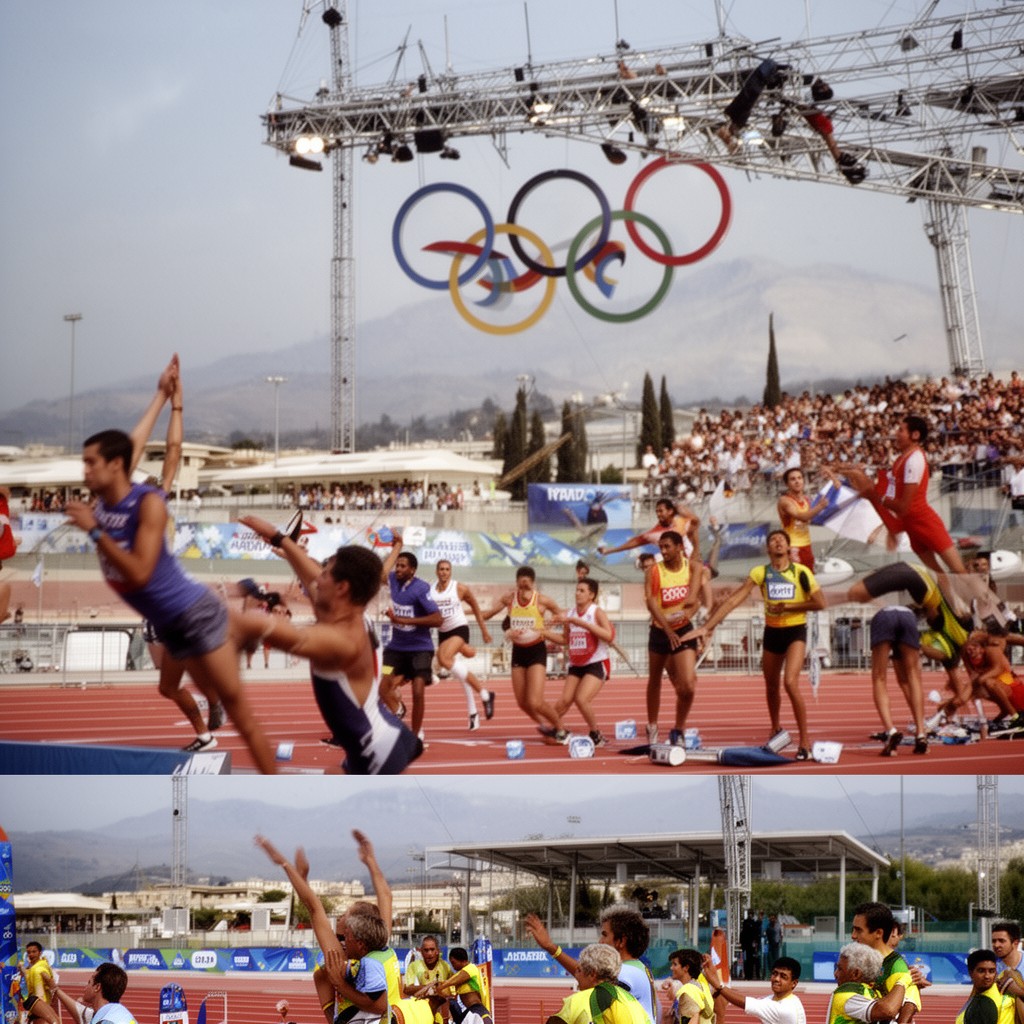 AI-generated illustration of 2004 Summer Olympics