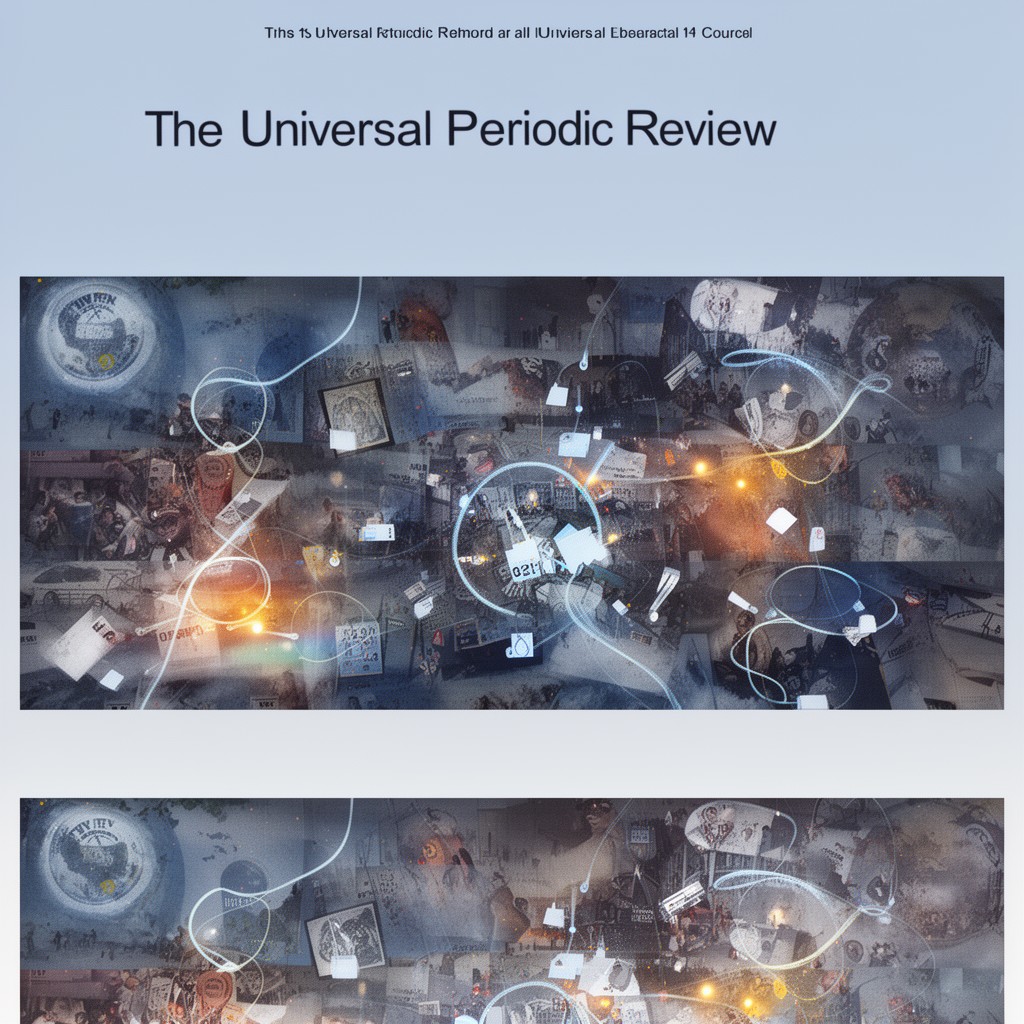AI-generated illustration of Universal Periodic Review mechanism