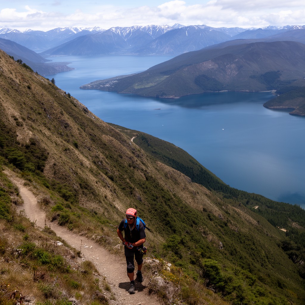AI-generated illustration of Cerro Bandera hiking trail