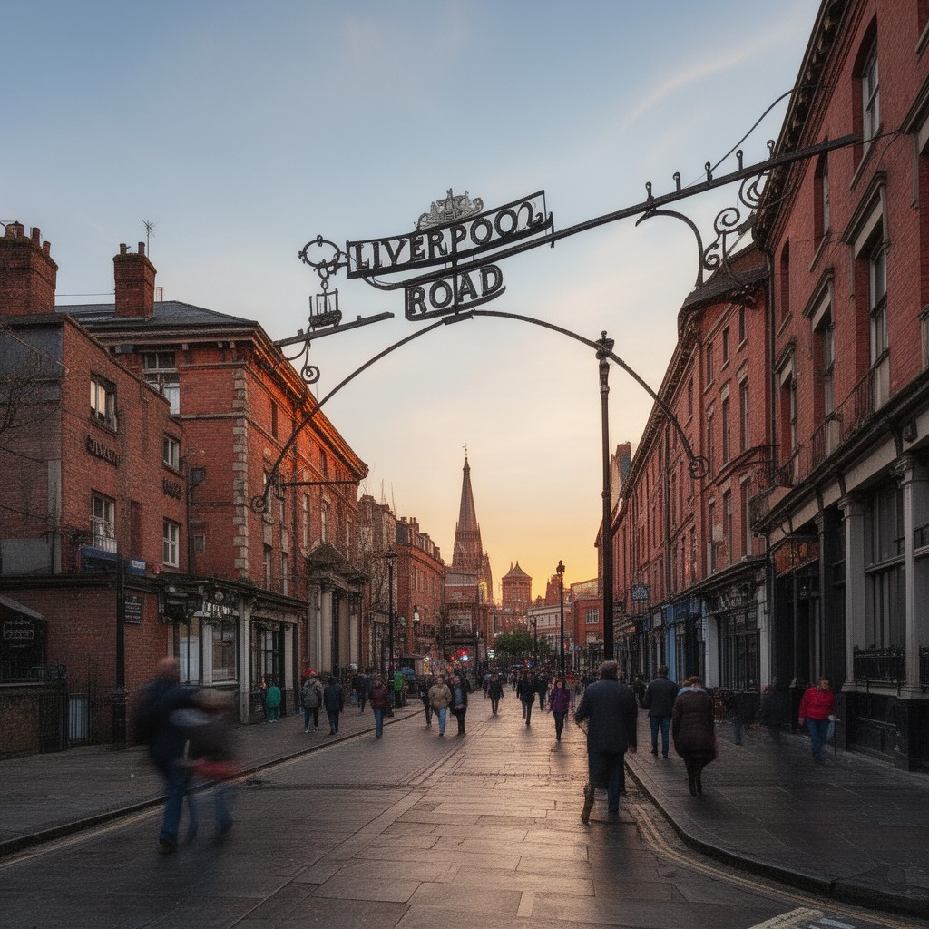 AI-generated illustration of Liverpool Road
