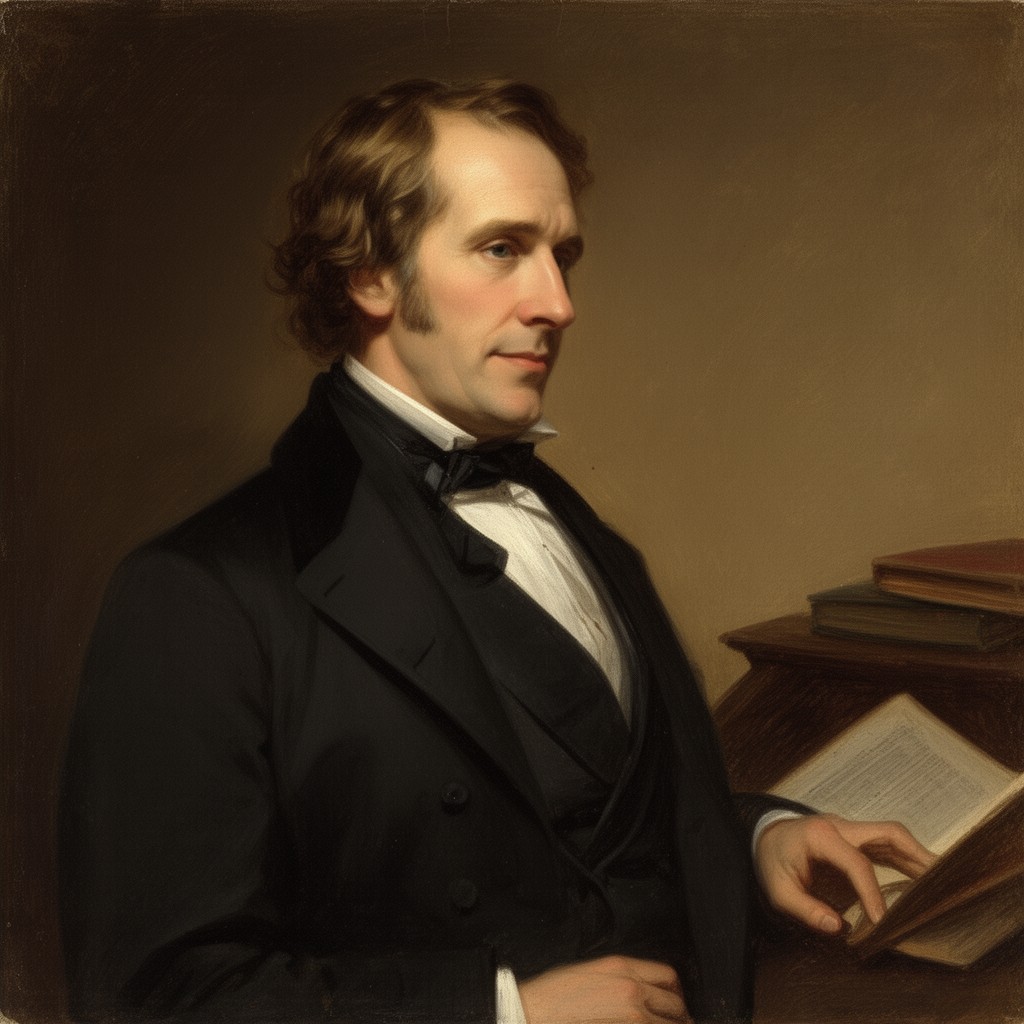 AI-generated illustration of Alexander Campbell