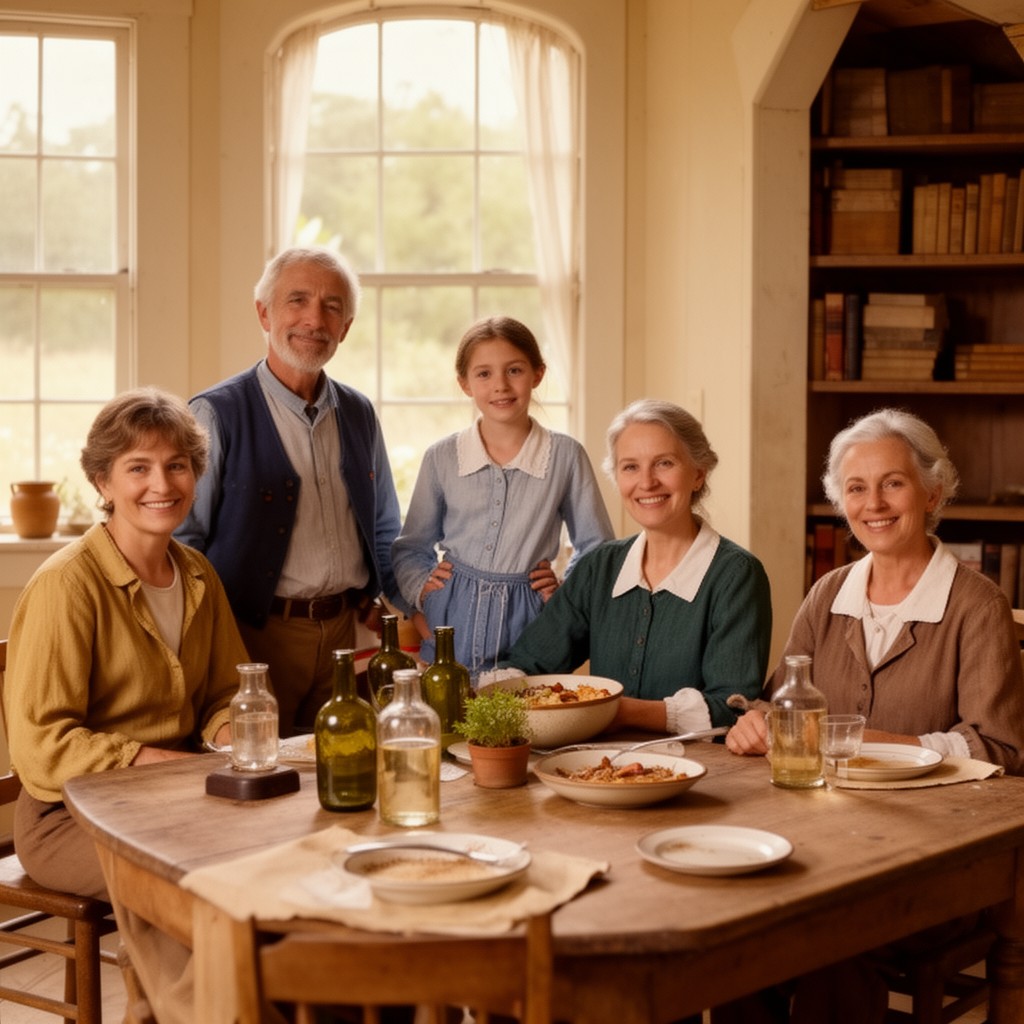 AI-generated illustration of Luther family (local landowners)