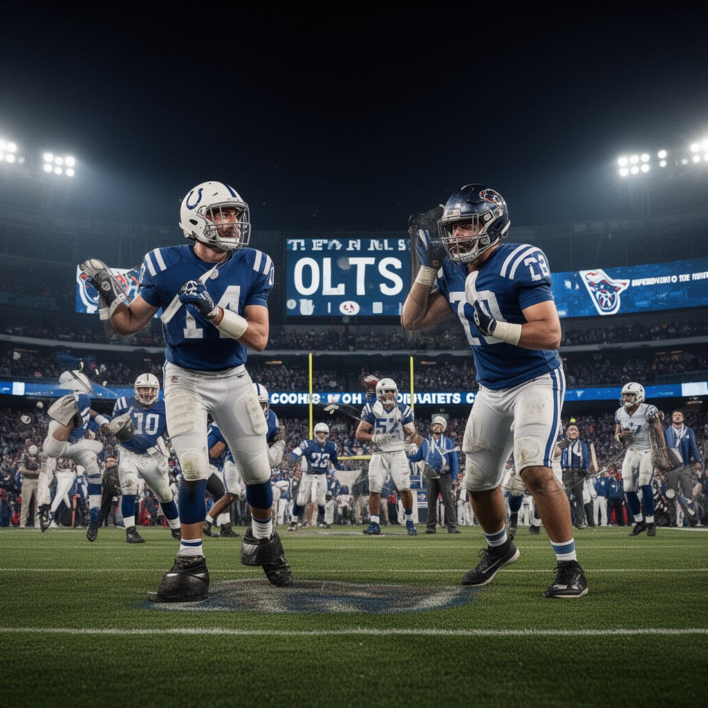 AI-generated illustration of Colts–Titans rivalry