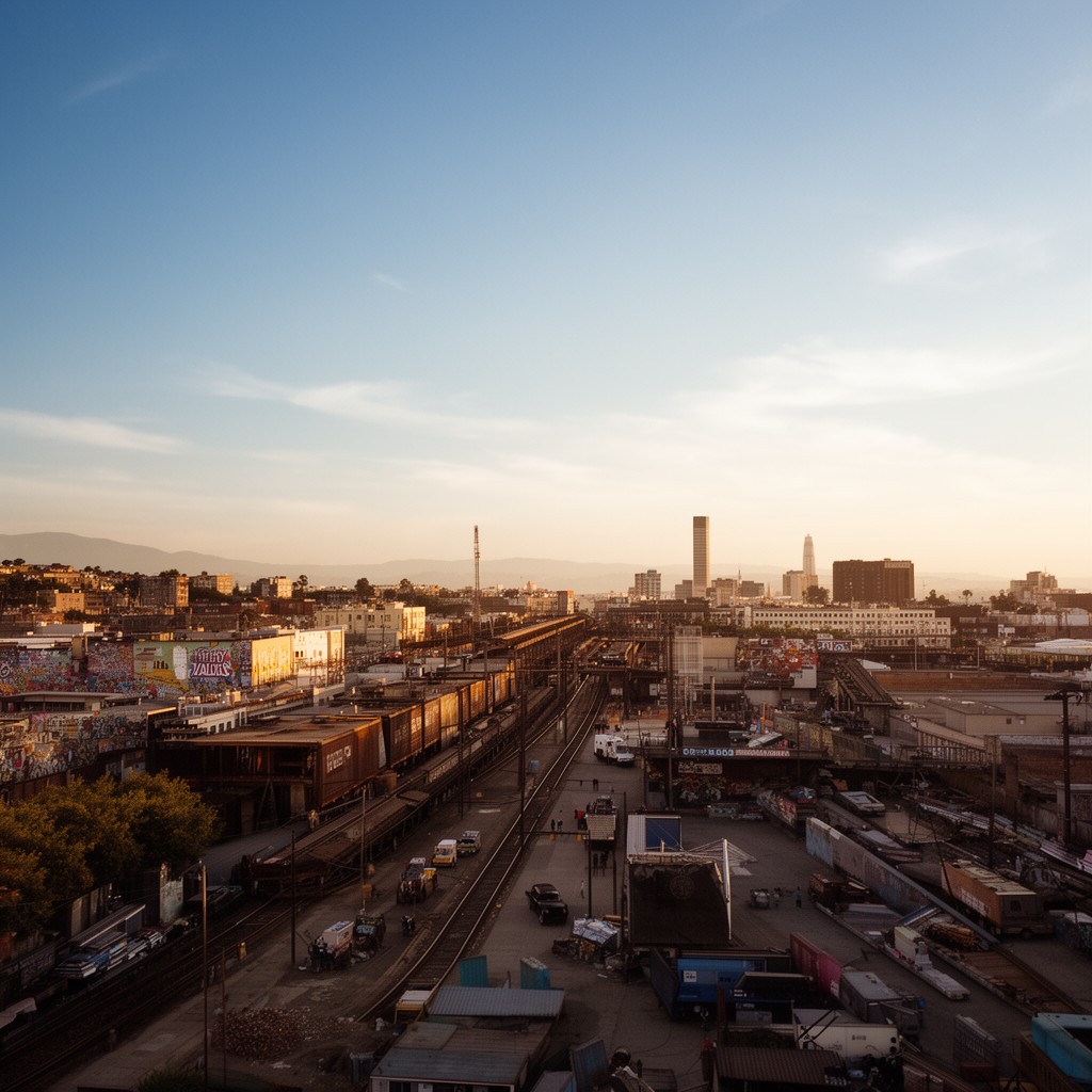 AI-generated illustration of West Oakland