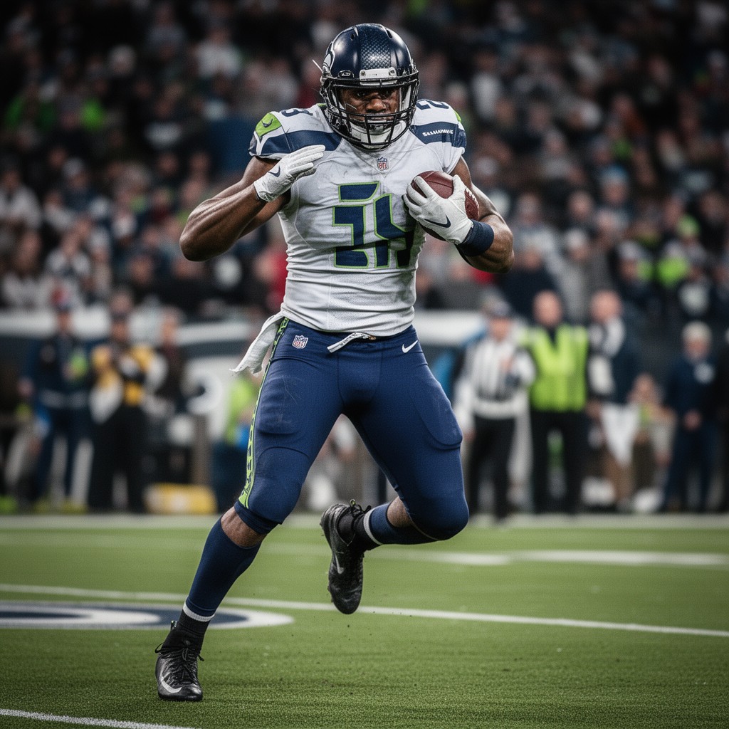 AI-generated illustration of Marshawn Lynch