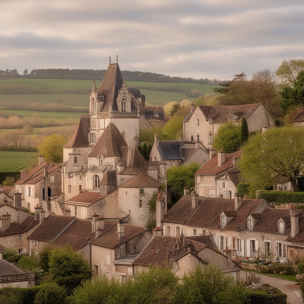 AI-generated illustration of La Haye en Touraine