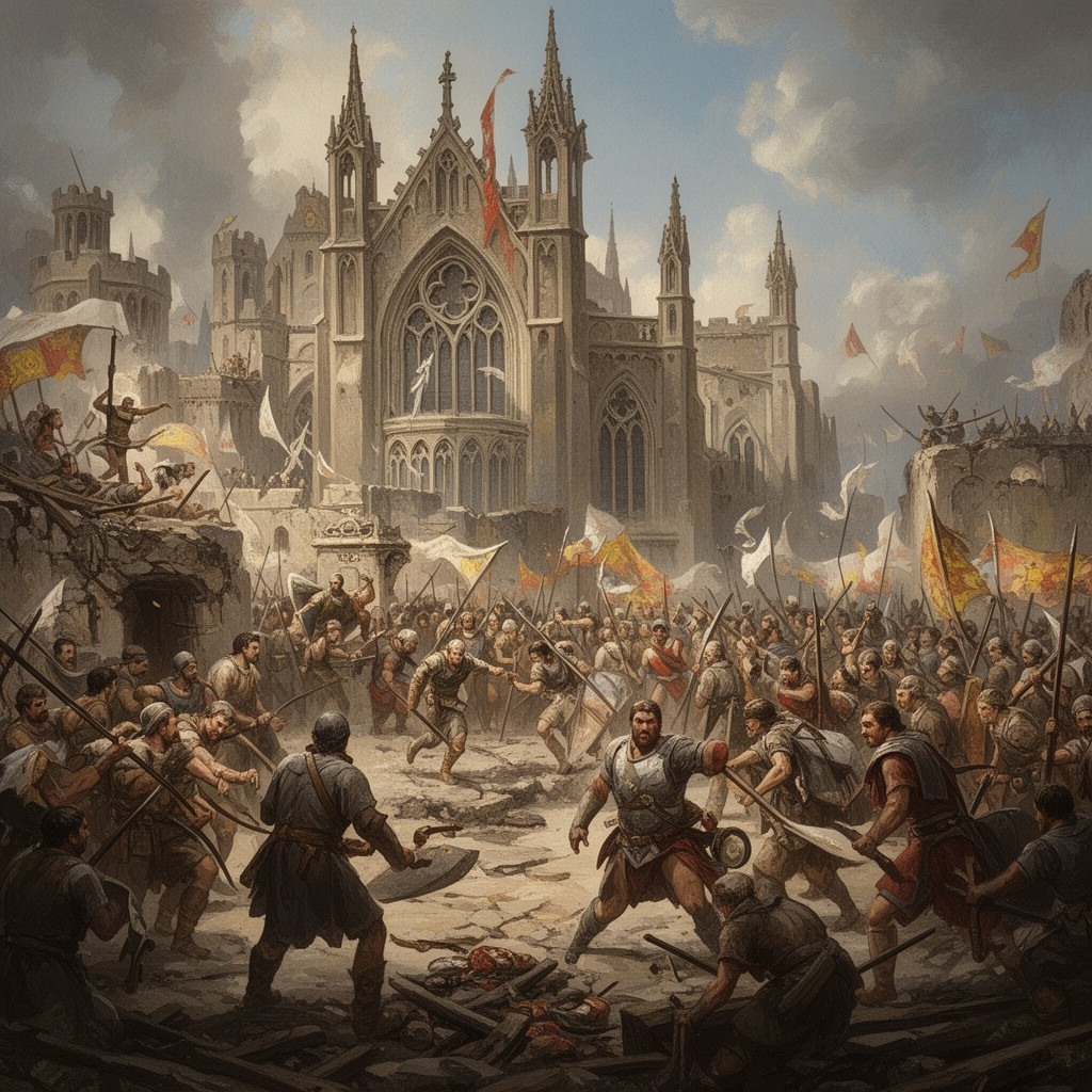 AI-generated illustration of Gothic War