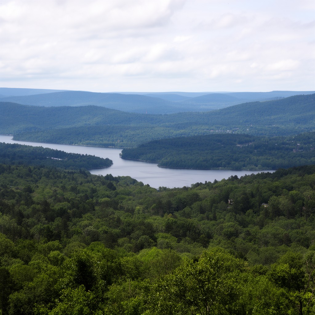 AI-generated illustration of Rondout Reservoir