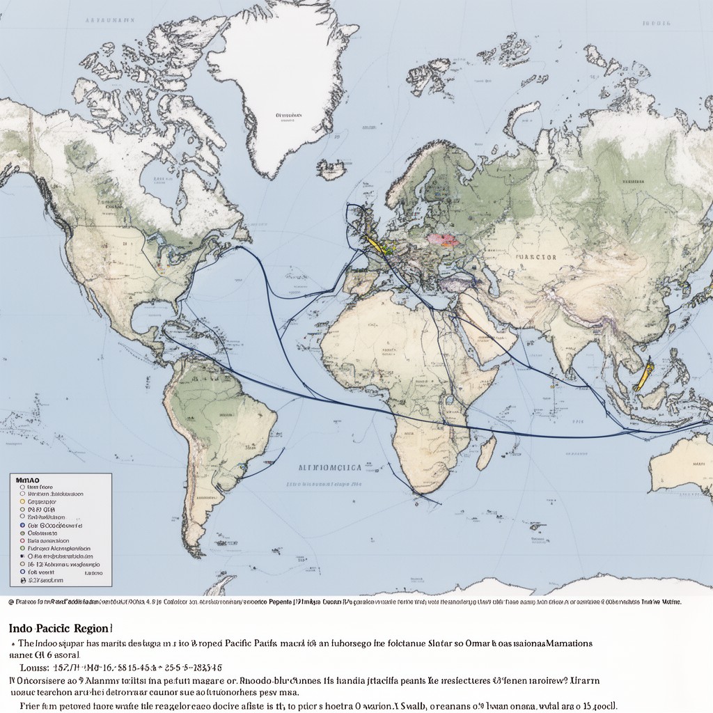 AI-generated illustration of Indo-Pacific region