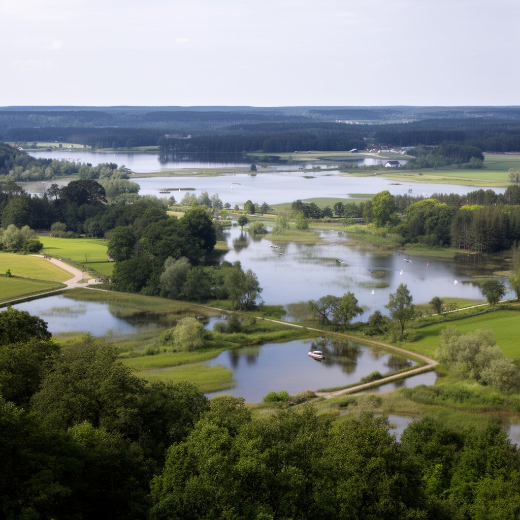 AI-generated illustration of Mecklenburg Lake District