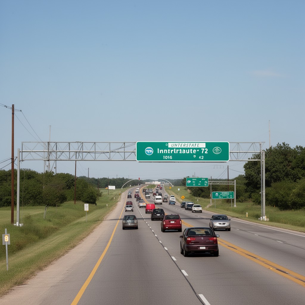 AI-generated illustration of Interstate 72