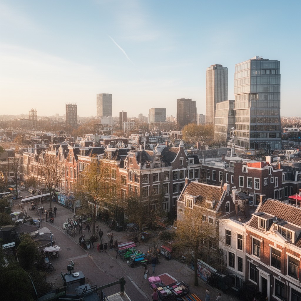 AI-generated illustration of Amsterdam-Oost