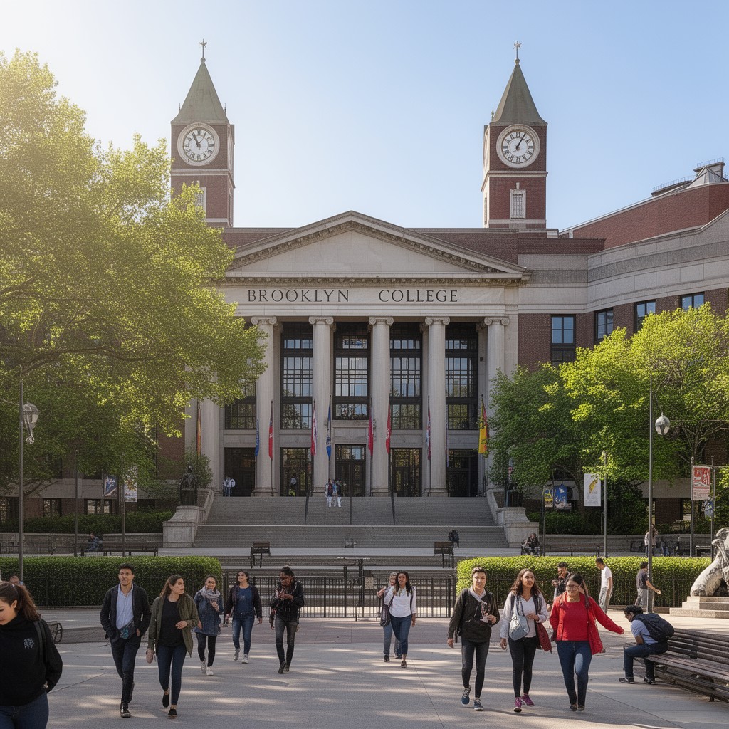 AI-generated illustration of Brooklyn College