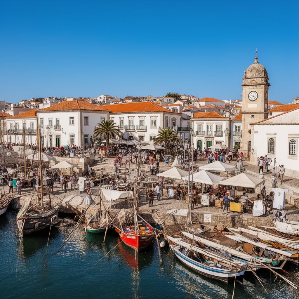 AI-generated illustration of Loulé
