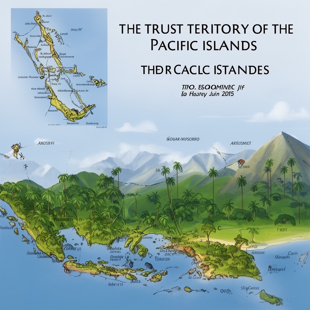 AI-generated illustration of Trust Territory of the Pacific Islands