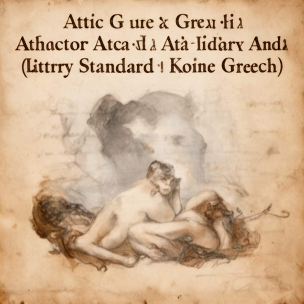 AI-generated illustration of Attic Greek